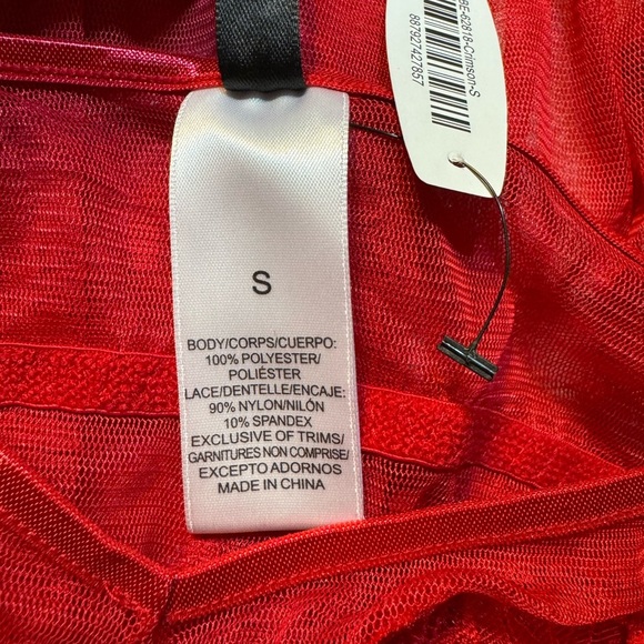 Adore Me Red Nighty with Matching Bikinis - Picture 8 of 10